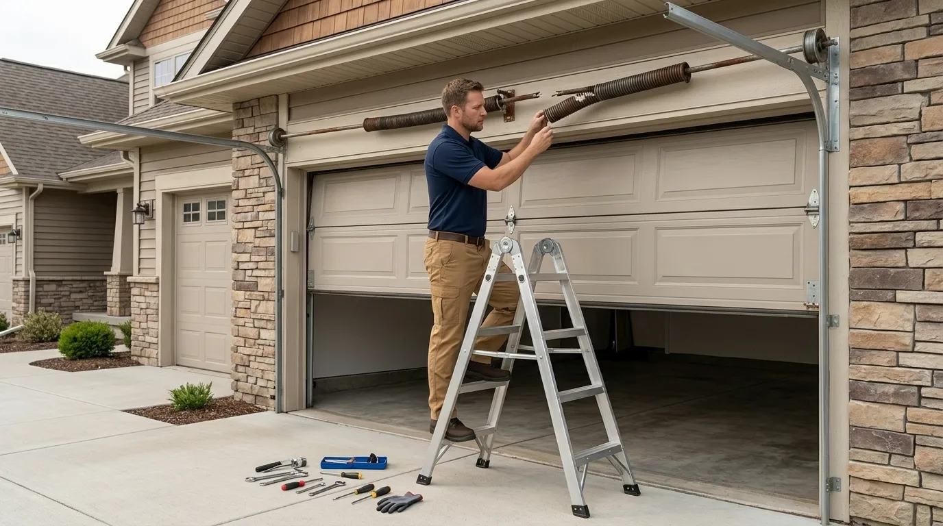 Garage Door Spring Repair, Waxahachie TX in Waxahachie