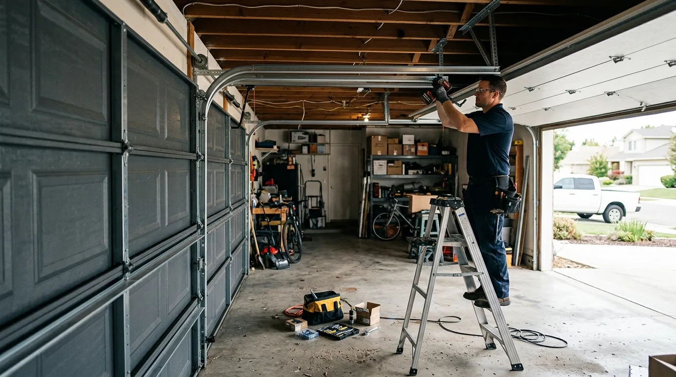 New Garage Door Installation for Ennis Homes in Waxahachie