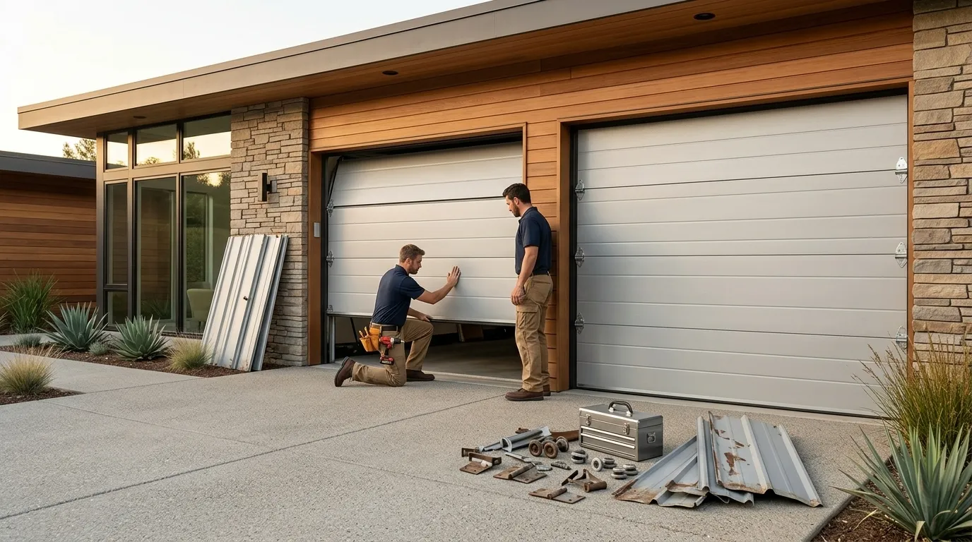 New Garage Door Installation for Palmer Homes in Waxahachie