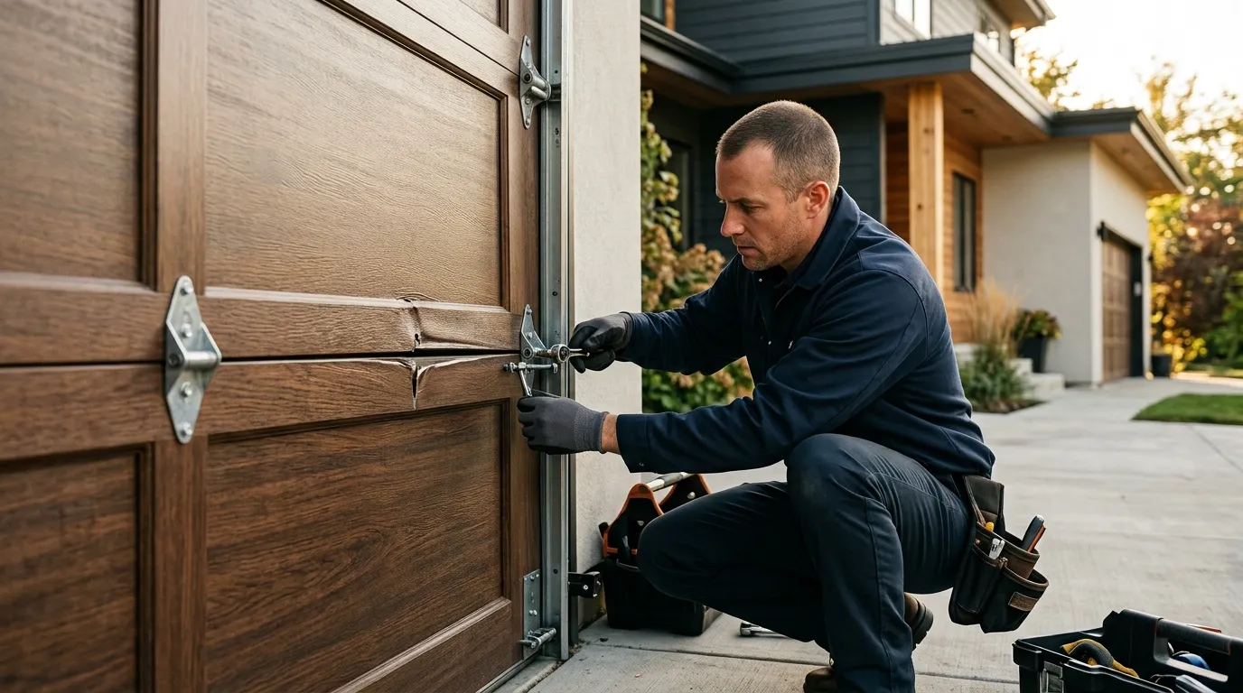 Panel Replacement for Palmer's Late-1980s Garage Doors in Waxahachie